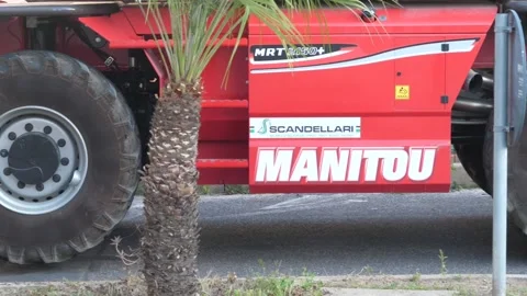 Crane moving, construction site Stock Footage 143001229