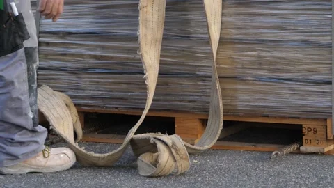 Crane moving, construction site Stock Footage 143001502