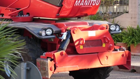 Crane moving, construction site Stock Footage 143001739