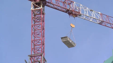 Crane moving load Stock Footage 255199090