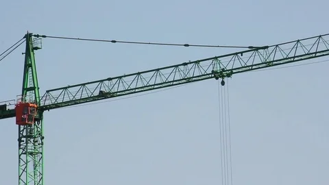 Crane in operation close up Stock Footage 79507886