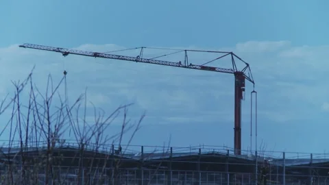 Crane over City (6) Stock Footage 150163170
