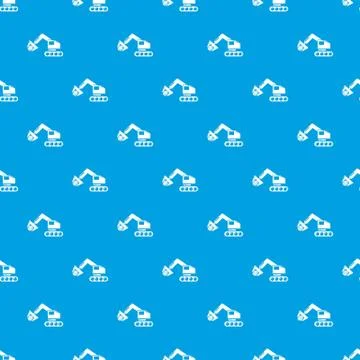Crane pattern vector seamless blue Illustrazione stock