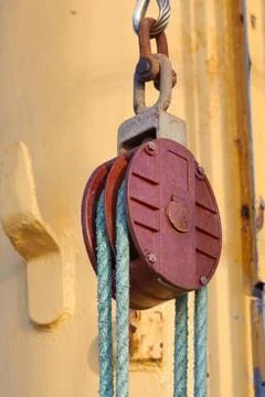 Crane pulley Stock Photos