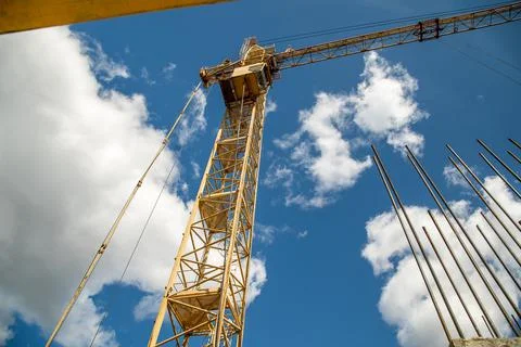 Crane on the rack Stock Photos