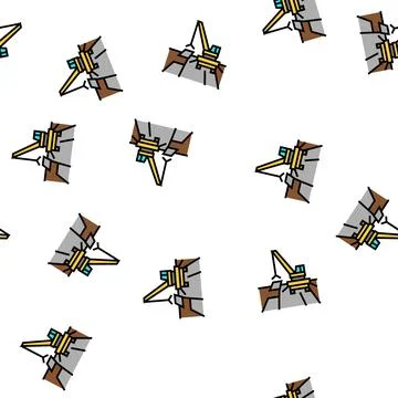 Crane road construction vector seamless pattern Illustrazione stock