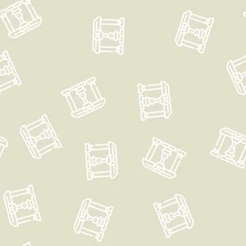 Crane robot line vector seamless pattern Illustrazione stock