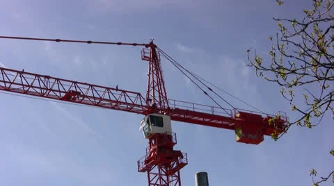 Crane side view Stock Footage 22794452