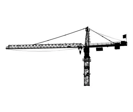 Crane silhouette 스톡 일러스트