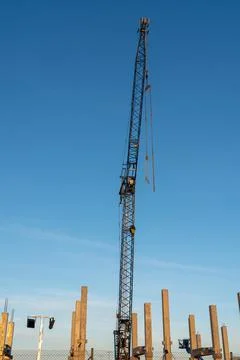 Crane on a site Stock Photos