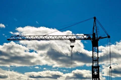 Crane in the sky Stock Photos