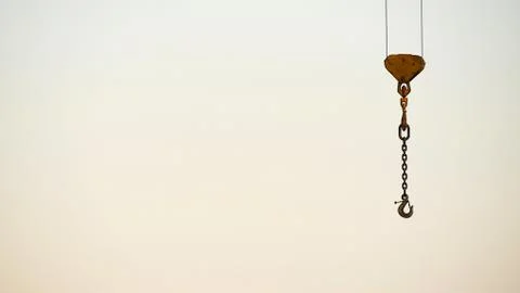 Crane on the sky. Foto stock