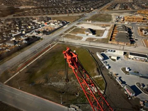 Crane In The Sky Stock Photos