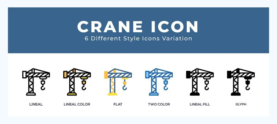 Crane symbol. logo. icon vector illustration. Stock Illustration