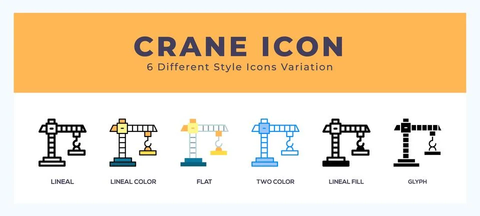 Crane symbol. logo. icon vector illustration. Stock Illustration
