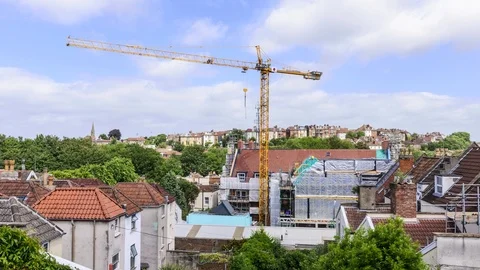 Crane Time Lapse Stock Footage 91053447