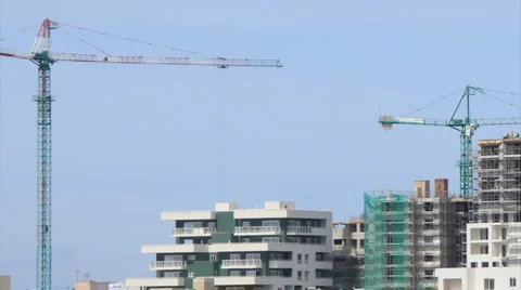 Crane Time Lapse Pan Stock Footage 4885062