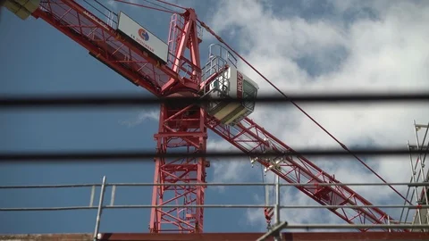 Crane Timelapse with clouds Stock Footage 102505314