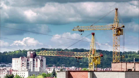 Crane Timelapse Stock Footage 26239683