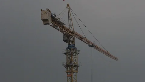 Crane Tower Stock Footage 118348843