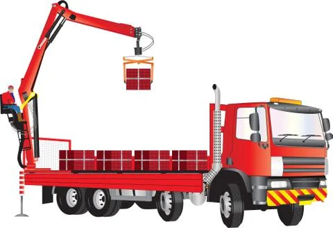 Crane Truck イラスト素材