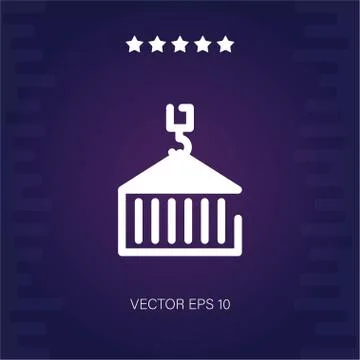 Crane vector icon Stock Illustration