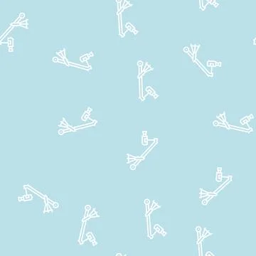 Crane video camera line seamless pattern Illustrazione stock
