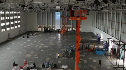 Crane view of a construction site Stock Footage 60614200