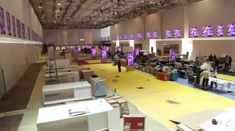 Crane view of a construction site 動画素材 60954855