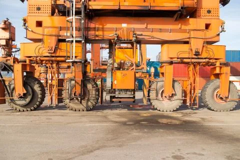 Crane wheel Foto stock