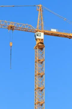 Crane with winch Stock Photos