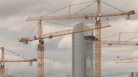 Crane at work Stock Footage 11406267