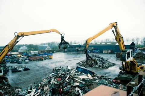 Crane in work Stock Photos