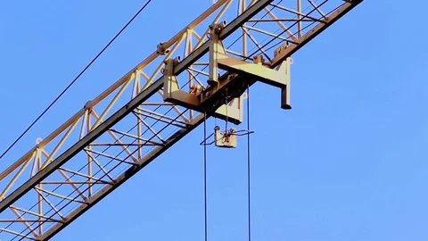 Crane working close-up Stock Footage 83239359