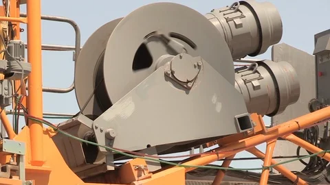 Crane Working on Construction Stock Footage 98761903