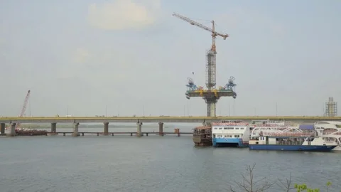 Crane working Video stock 76010300