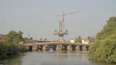 Crane working Video stock 76015898
