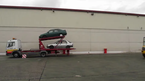 Crane working at junk yard Stock-Footage 23838093