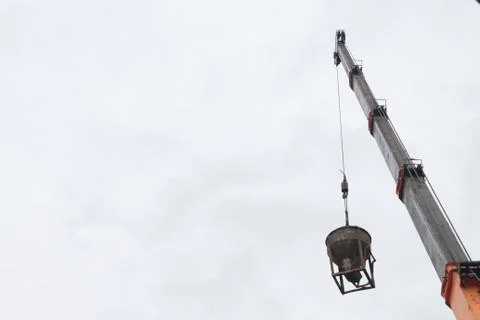 Crane is working.. Stock Photos