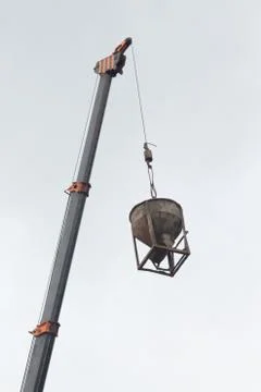 Crane is working. 스톡 사진