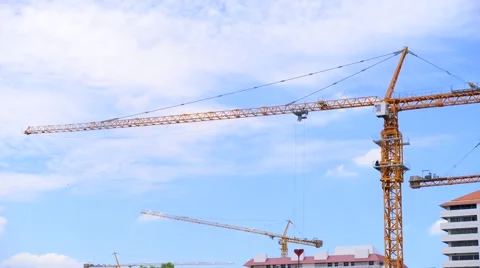 Crane working timelapse Stock Footage 51208858