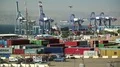 Cranes and containers in Aqaba sea port, Jordan HD Footage