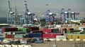 Cranes and containers in Aqaba sea port, Jordan HD Footage
