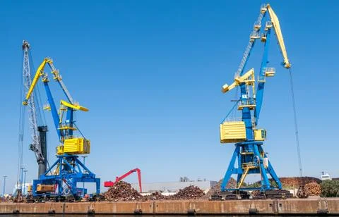 Cranes and Digger Stock Photos
