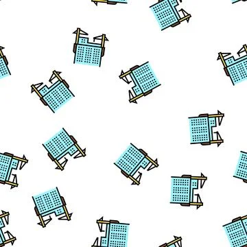Cranes building skyscraper vector seamless pattern Ilustración de archivo
