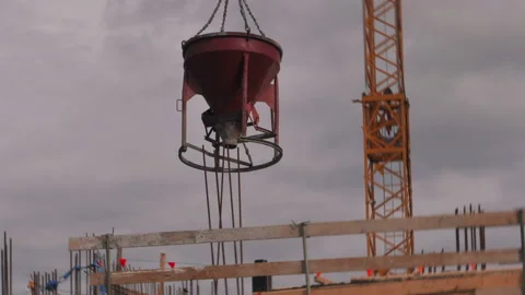 Cranes in the city Stock Footage 101643584