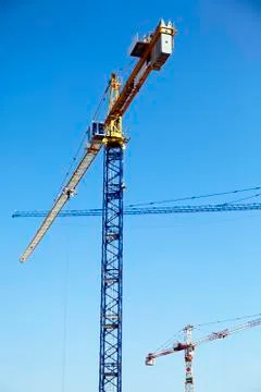 Cranes of construction Stock Photos