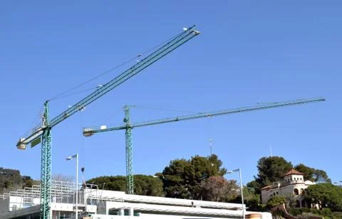 Cranes for construction Stock Photos