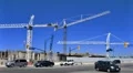 Cranes of Construction Time-Lapse HD Footage