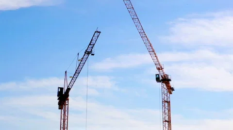 Cranes Stock Footage 863103